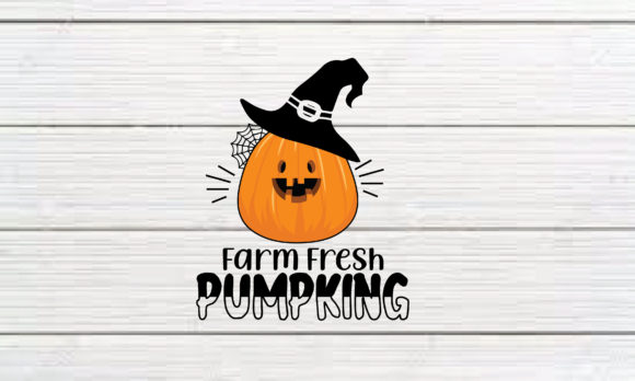 Farm Fresh Pumpking Halloween Graphics & Crafts