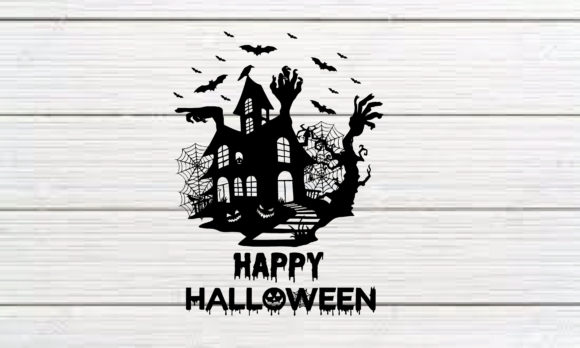Halloween Ghost House: Graphics & Crafts Bundle